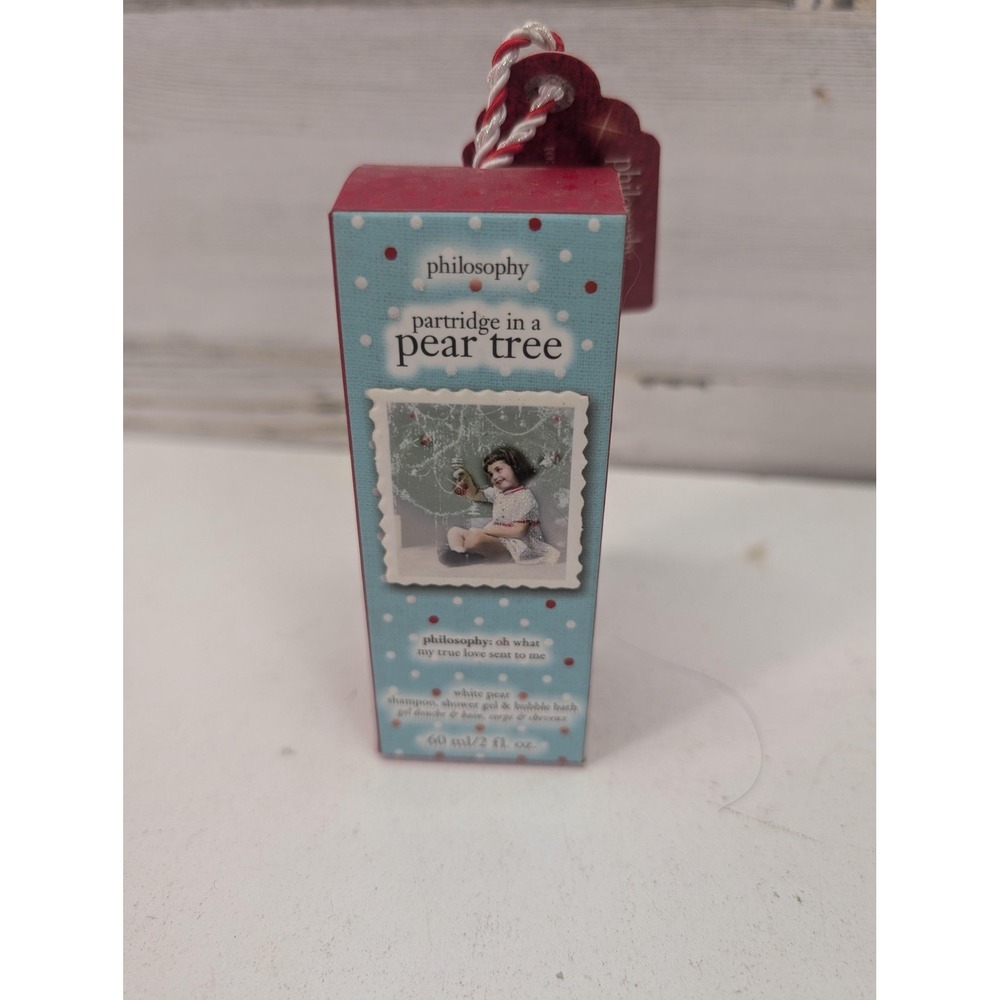 Philosophy Partridge In A Pear Tree Shower Gel 2 Fl Oz Red Travel 604079094368